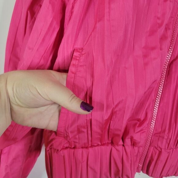 Retro Vibrant Pink Cropped Jacket - Picture 4 of 12